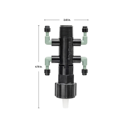 1/2" FPT x MPT x 1/4" Barb 4-Port Drip Manifold 67060