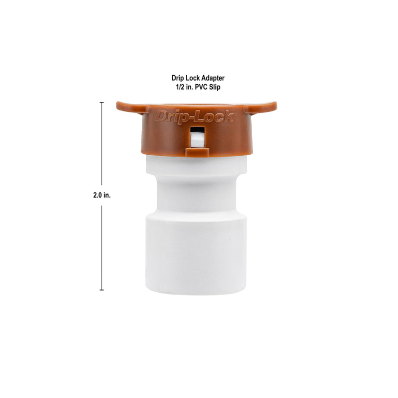 Load image into Gallery viewer, 1/2" PVC Slip x Drip-Lock Adapter 67449
