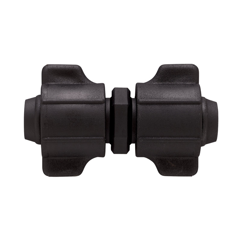 Load image into Gallery viewer, Half-inch universal drip irrigation coupling for distribution tubing.
