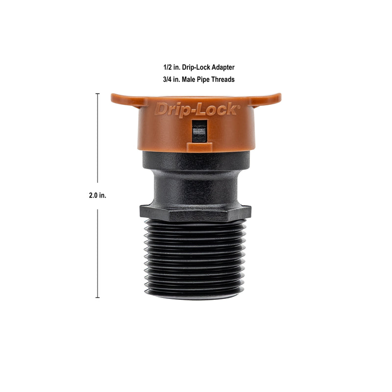 Load image into Gallery viewer, 3/4" MPT x 1/2" Drip-Lock Adapter 67493
