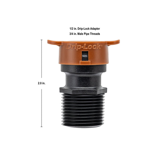 3/4" MPT x 1/2" Drip-Lock Adapter 67493