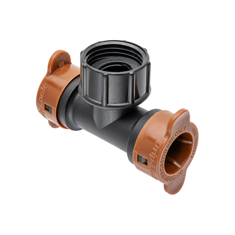 Load image into Gallery viewer, 3/4" FHT Swivel x 1/2" Drip-Lock Tee 67496
