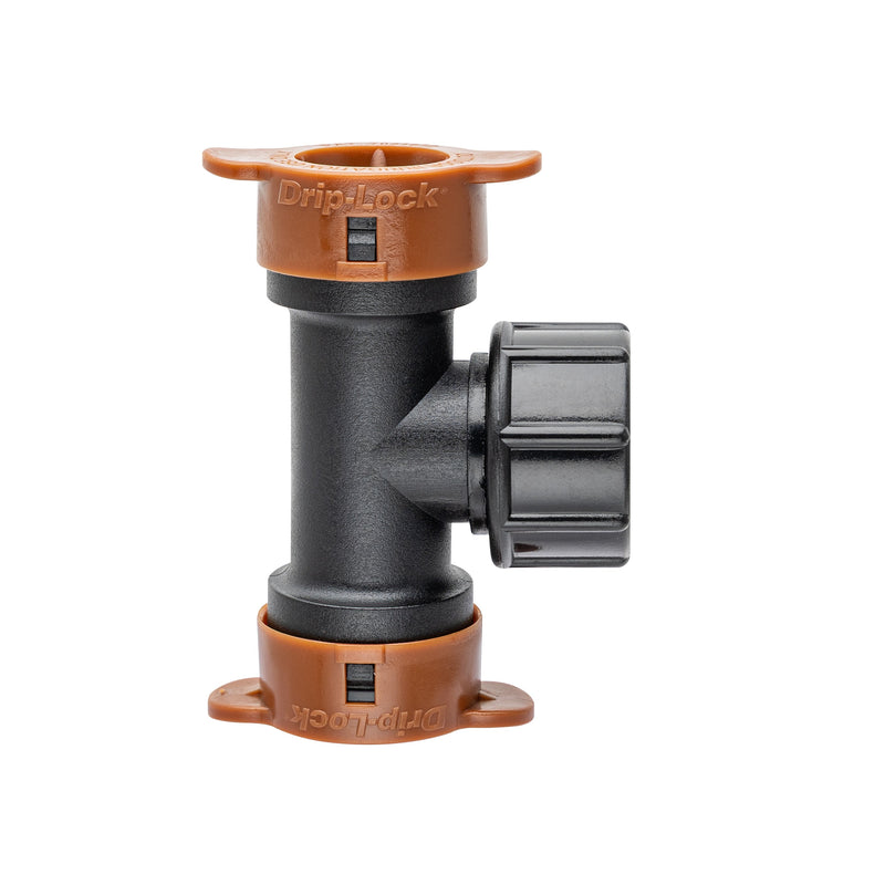Load image into Gallery viewer, 3/4" FHT Swivel x 1/2" Drip-Lock Tee 67496
