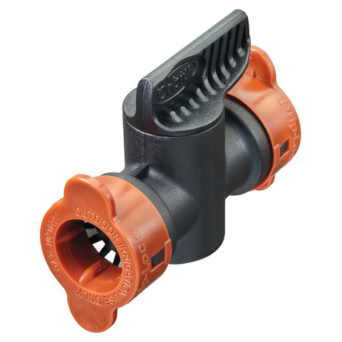 Orbit Drip-Lock universal push-fit coupling with shut-off valve 67497