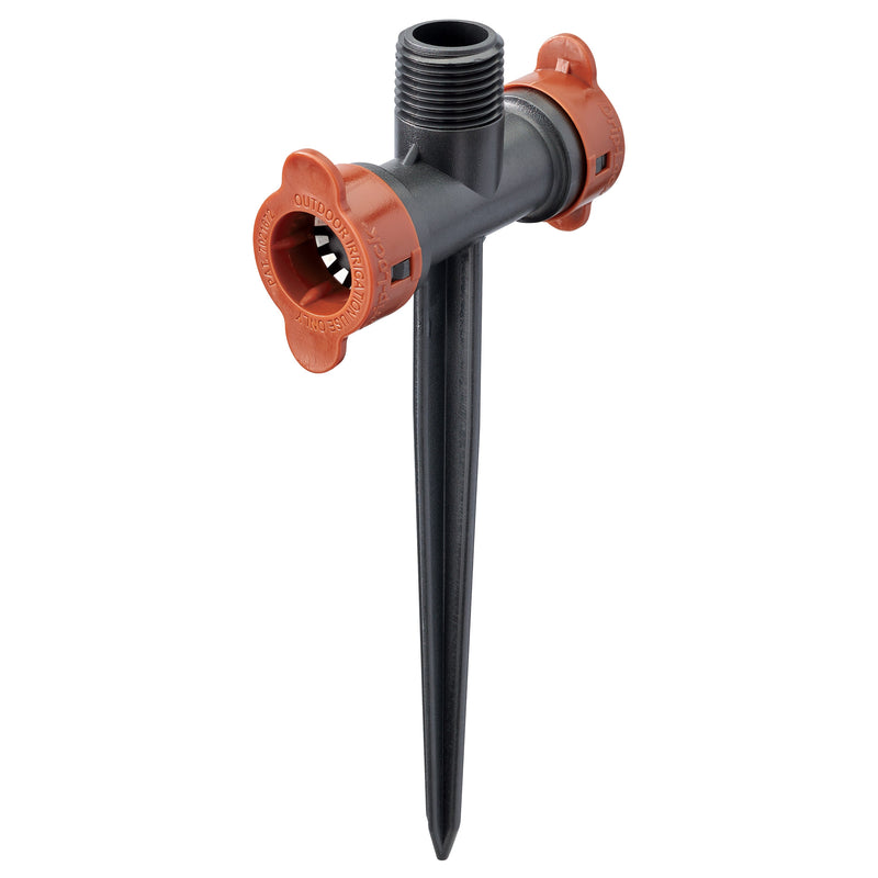 Load image into Gallery viewer, 1/2" MPT x 1/2" Drip-Lock x 8" Inline Stake 67991
