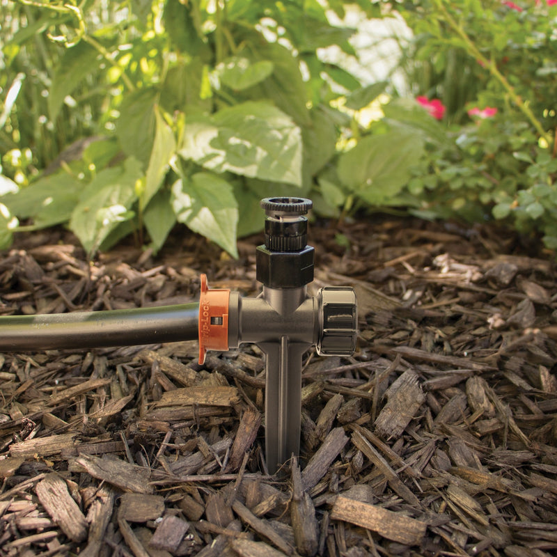 Load image into Gallery viewer, 1/2" MPT x 1/2" Drip-Lock x 8" Stake with End Cap 67992
