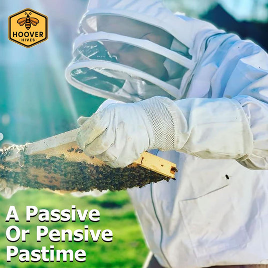 8-Frame Wax-Coated Beehive Kit – (2) Deep & (1) Medium Unassembled | Hoover Hives® Original Beeswax Finish