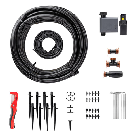 Orbit shrub and flower bed drip kit with B-hyve timer