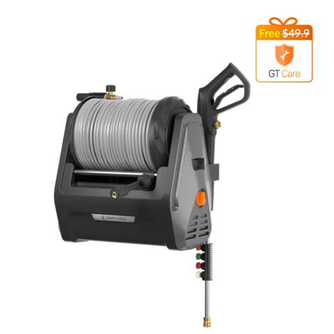 Grandfalls retractable pressure washer plus