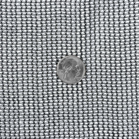 70% black shade cloth, material weave detail