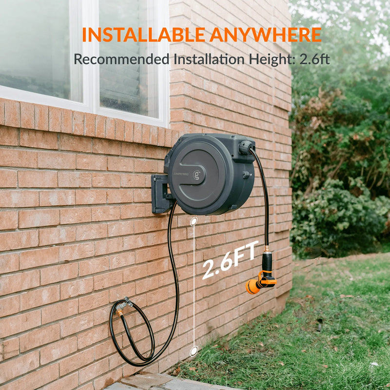 Load image into Gallery viewer, Retractable Garden Hose Reel 65ft-155ft

