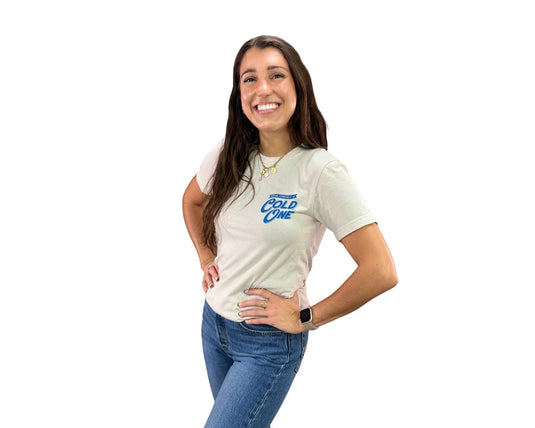 Limited-run ColdOne unisex t-shirt on Bella+Canvas CVC fabric.