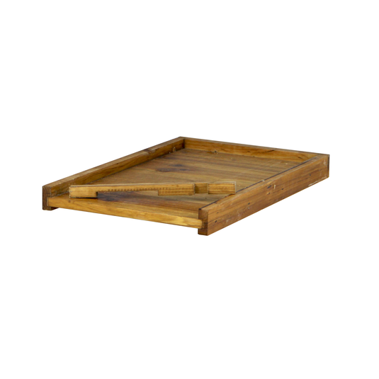 Hoover Hives Wax-Coated 10-Frame Langstroth Solid Bottom Board with Entrance Reducer