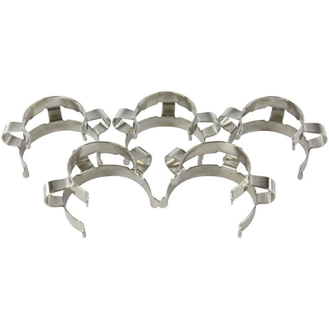 5 pack metal Keck clips for 24/40 joints