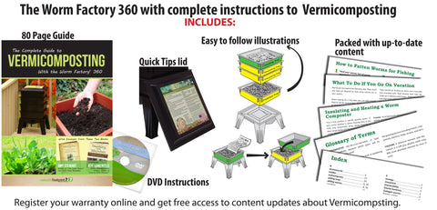 Worm Factory 360 composting bin, tray detail view