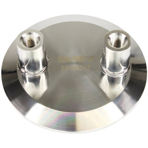 4in Tri-Clamp x 2x 1/4in FNPT