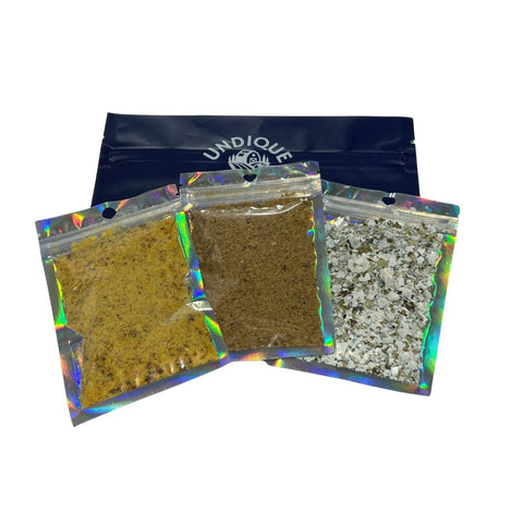 Bag of Quail Dust food topper mix for dogs and cats.