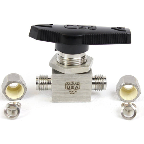 2 Way Ball Valve - Fractional Tube Fitting, additional product view 2