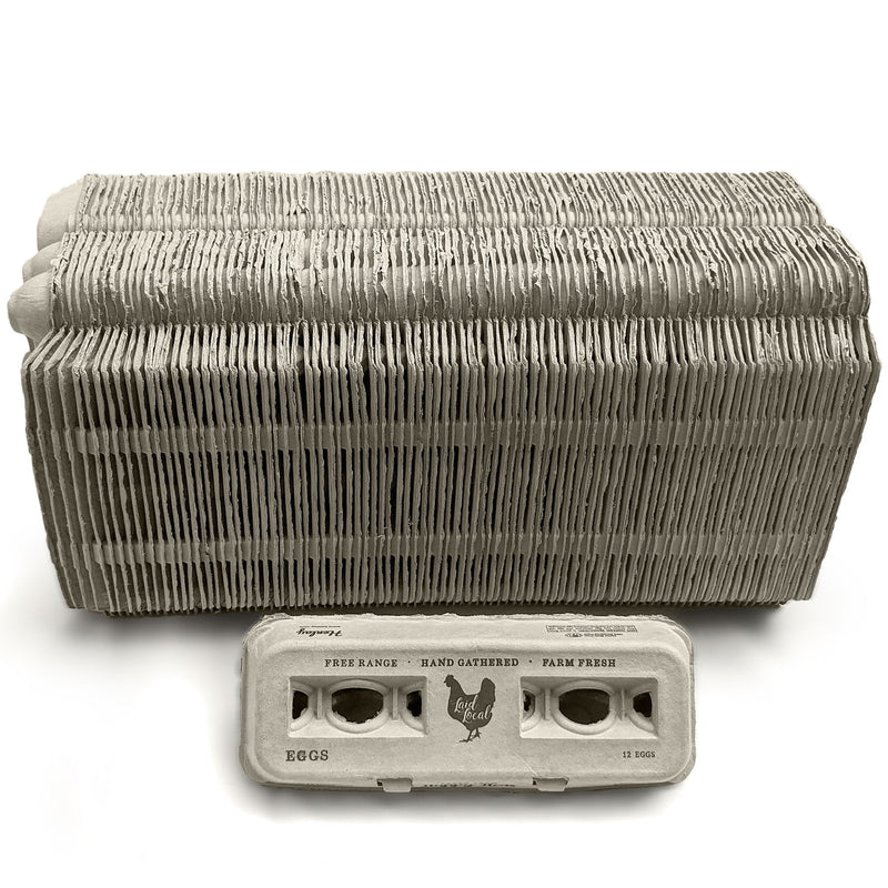 Load image into Gallery viewer, Henlay Laid Local Egg Cartons- Adorable Printed Vintage Design- 25, 90, or 250
