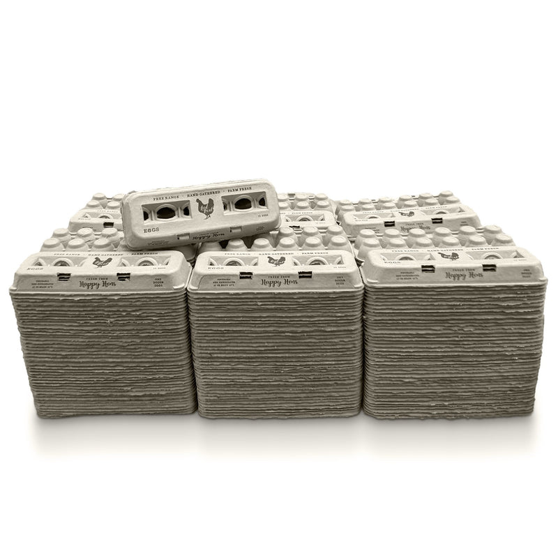 Load image into Gallery viewer, Henlay Laid Local Egg Cartons- Adorable Printed Vintage Design- 25, 90, or 250
