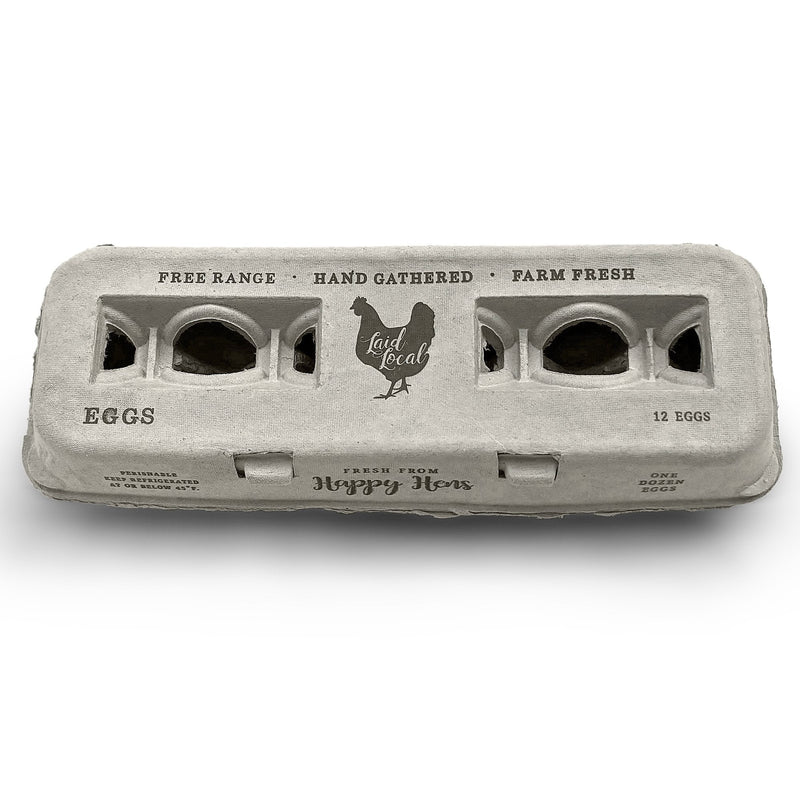 Load image into Gallery viewer, Henlay Laid Local Egg Cartons- Adorable Printed Vintage Design- 25, 90, or 250
