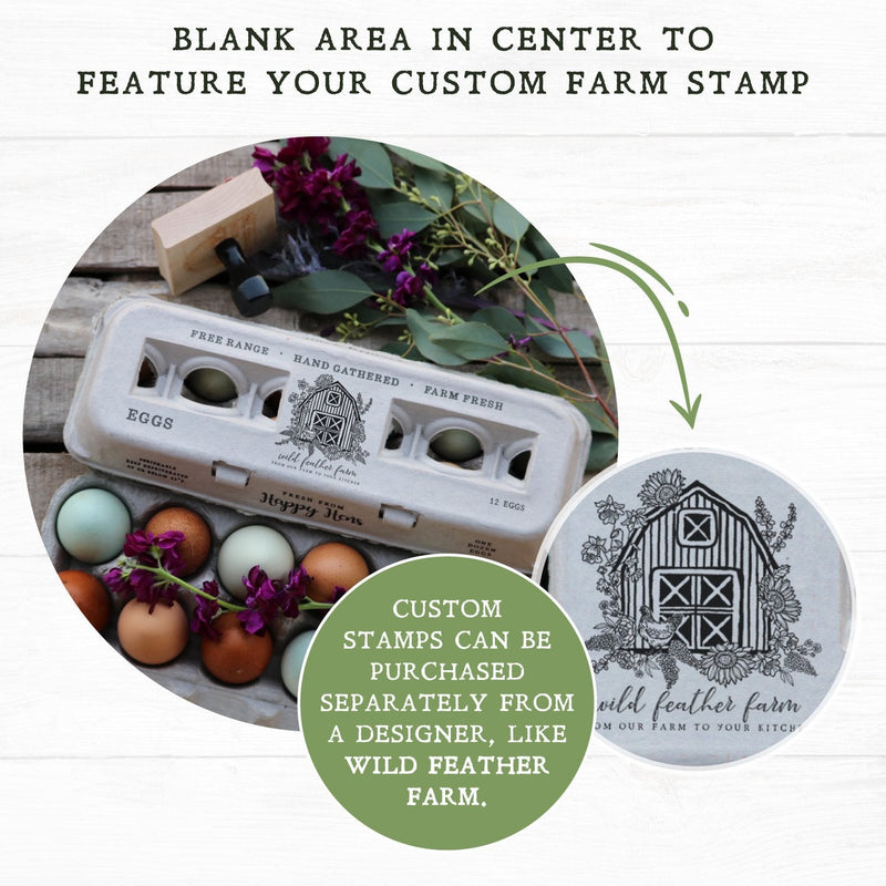 Load image into Gallery viewer, Henlay Blank Stamping Egg Cartons - 25, 90, or 250
