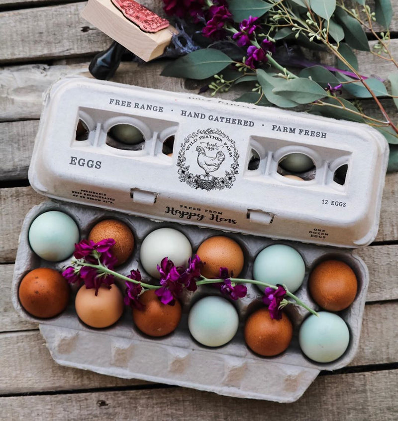 Load image into Gallery viewer, Henlay Blank Stamping Egg Cartons - 25, 90, or 250

