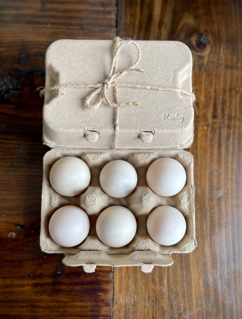 Load image into Gallery viewer, Henlay Duck Egg Cartons - Holds Half Dozen Jumbo Eggs- Blank Flat Top, 2 colors, 20 or 100
