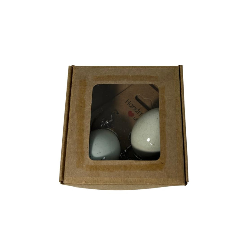 Load image into Gallery viewer, Quail Egg Earrings, Celadon
