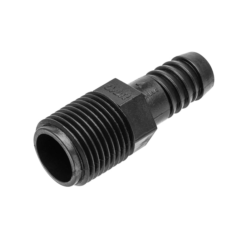 Load image into Gallery viewer, 1/2" MPT x 1/2" Barb Riser Flex Pipe Adapter 94345
