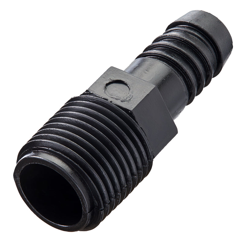 Load image into Gallery viewer, 1/2" MPT x 1/2" Barb Riser Flex Pipe Adapter 94345
