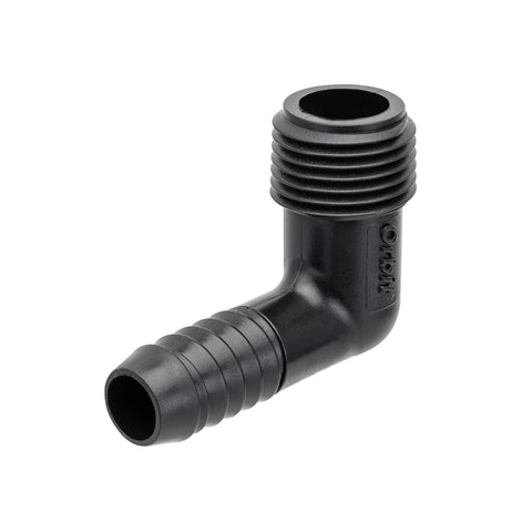 Orbit 1/2 inch barb riser flex pipe elbow