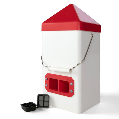Farmight dual-port chick feeder, 5 pound capacity