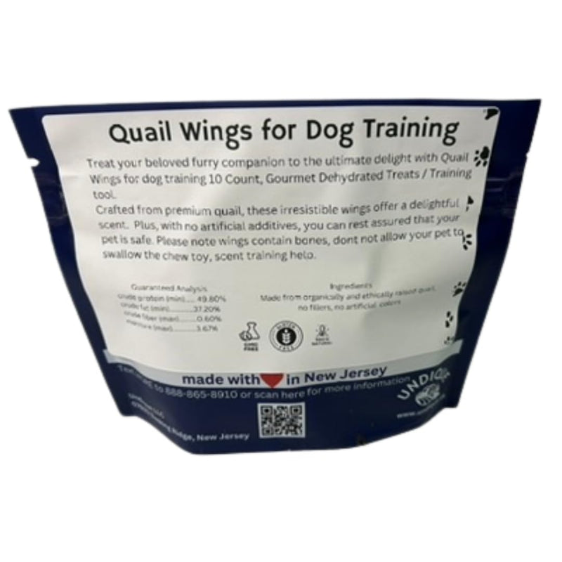 Load image into Gallery viewer, Undique Quail Wings for Dog Training, Small (10 Count)
