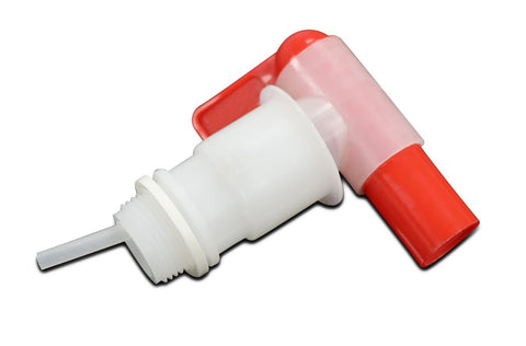 Self-venting 3/4 inch polyethylene drum faucet