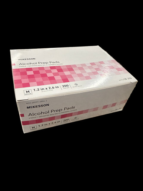 McKesson alcohol prep pads, 200-count