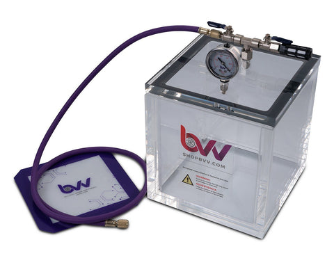2 Gallon Square Acrylic Vacuum Chamber