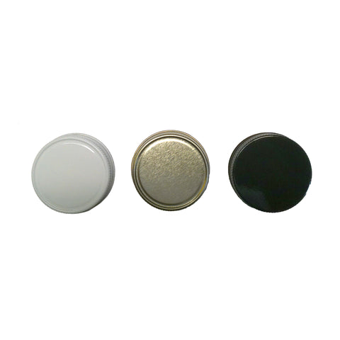 48mm metal replacement lids for classic and Queenline honey jars.