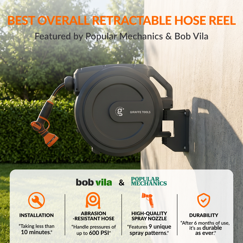 Load image into Gallery viewer, Retractable Garden Hose Reel-1/2in-100ft
