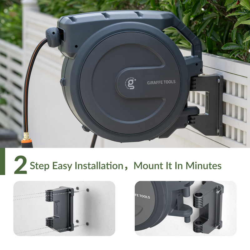 Load image into Gallery viewer, Retractable Garden Hose Reel-1/2in-130ft
