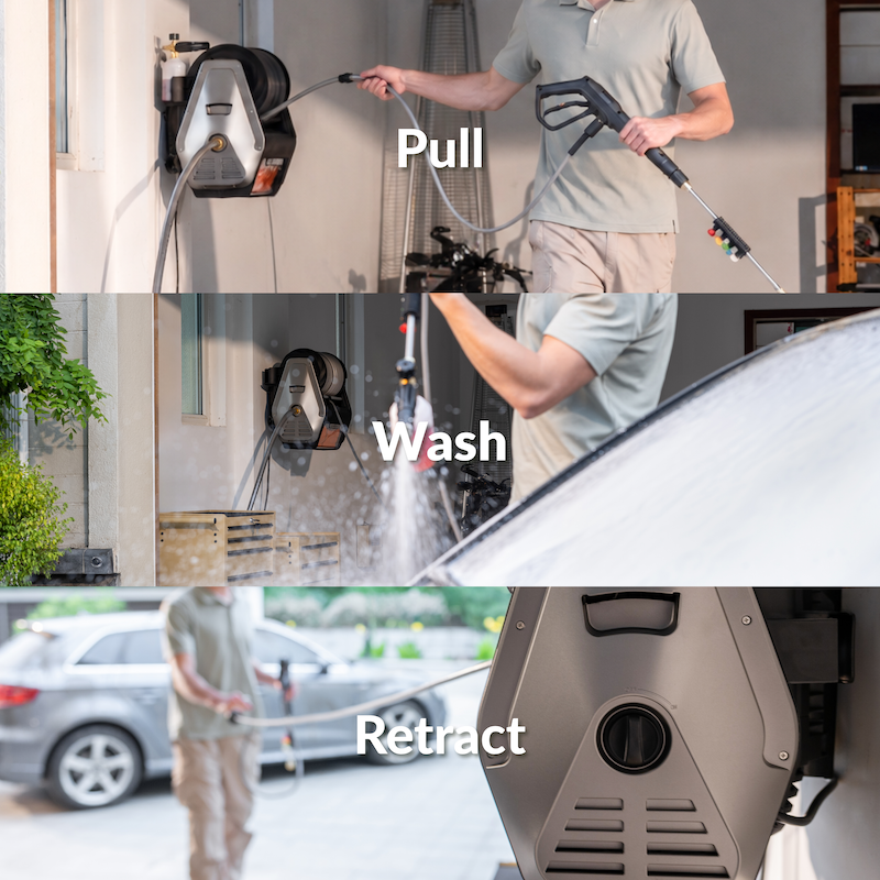 Load image into Gallery viewer, Grandfalls Retractable Pressure Washer Pro
