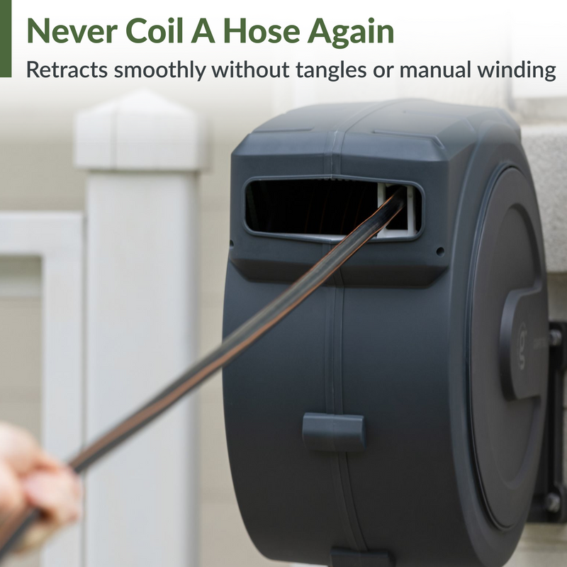 Load image into Gallery viewer, Retractable Garden Hose Reel 65ft-155ft
