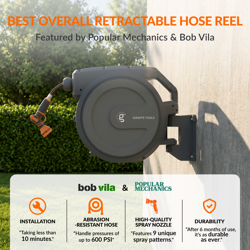 Load image into Gallery viewer, Retractable Garden Hose Reel 65ft-155ft
