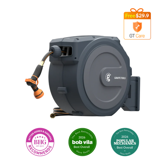 Retractable Garden Hose Reel 65ft-155ft
