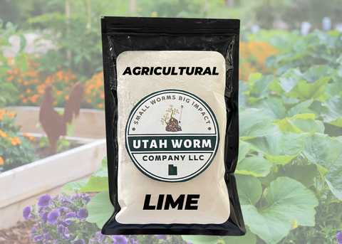 Utah Worm agricultural lime packaging