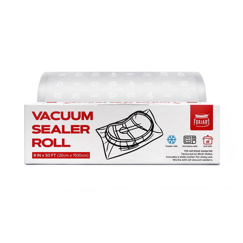 Load image into Gallery viewer, Vacuum Sealer Roll (8-inch) - Textured on Both Sides, 7.5 Mil Thickness
