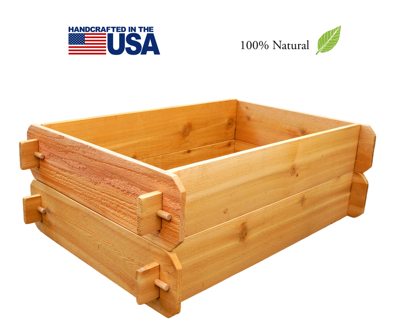 Load image into Gallery viewer, Timberlane Gardens Raised Garden Bed Kit Double Deep (Two 2x3) Select Cedar
