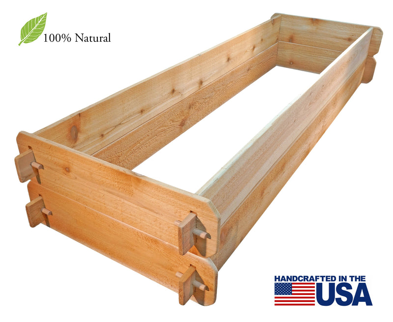 Load image into Gallery viewer, Timberlane Gardens Raised Garden Bed Kit Double Deep (Two 2x6) Select Cedar
