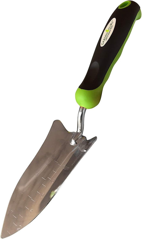 Garden Guru stainless steel transplanter trowel