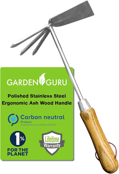 Garden Guru cultivator hoe, wood handle